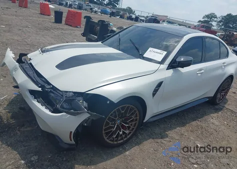 2024 BMW M3 Cs из США, поврежденный, VIN WBS63AY00RFS09107